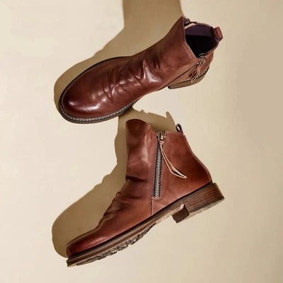 Men’s Side Zip Ankle Boots – Casual Slip-On Everyday Boots