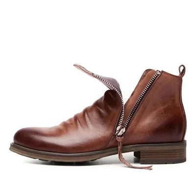 Men’s Side Zip Ankle Boots – Casual Slip-On Everyday Boots