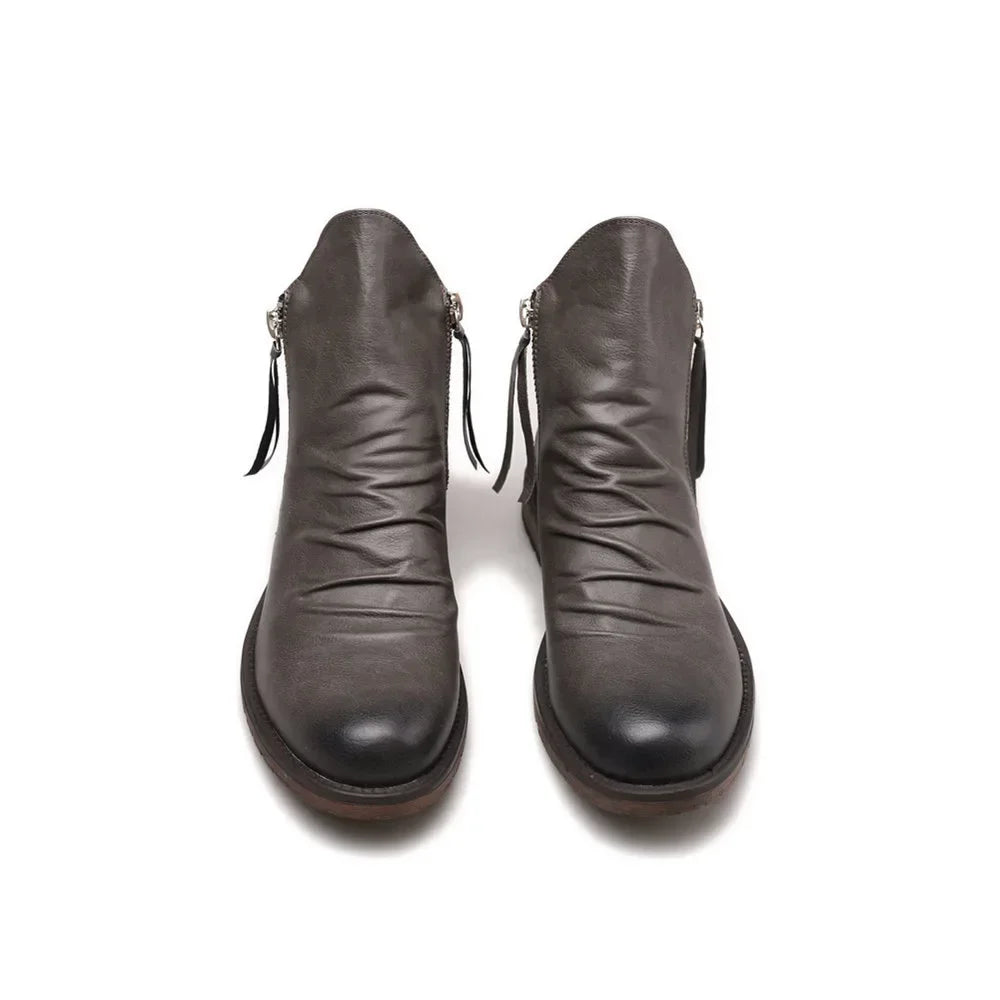 Ankle Boots for Men | Side-Zip Closure Detail