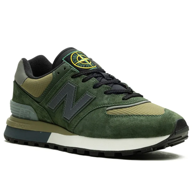 Stone Island x New Balance 574 Legacy Dark Green Sneakers