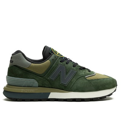 Stone Island x New Balance 574 Legacy Dark Green Sneakers