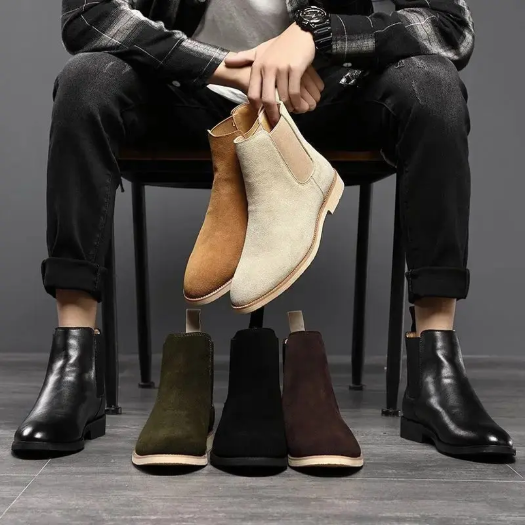 Suede Chelsea Boots for Men | Closed Toe