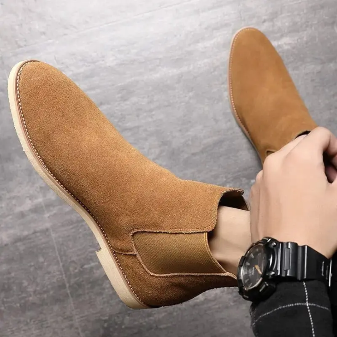 Suede Chelsea Boots for Men | Closed Toe
