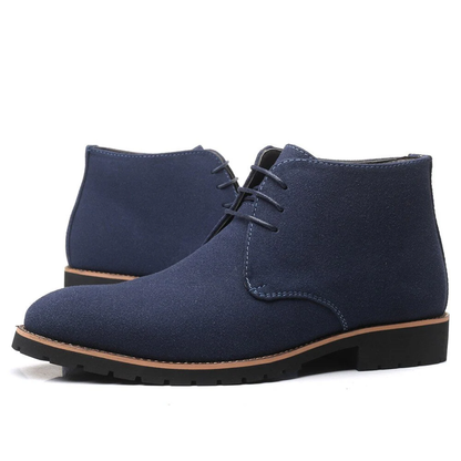 Suede Leather Shoes for Men | Classic Lace-Up Style