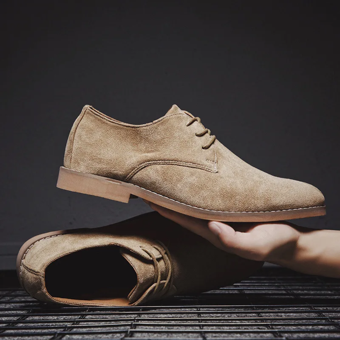 Suede Oxford Shoes for Men | Rubber Outsole