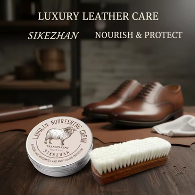 Shoe Care Kit Cream and Brush Cleaning Set