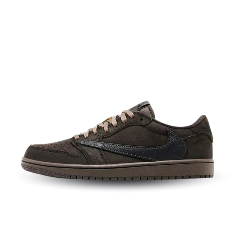 Travis Scott x Air Jordan 1 Low OG SP Men's Velvet Brown Sneakers - DM7866-202