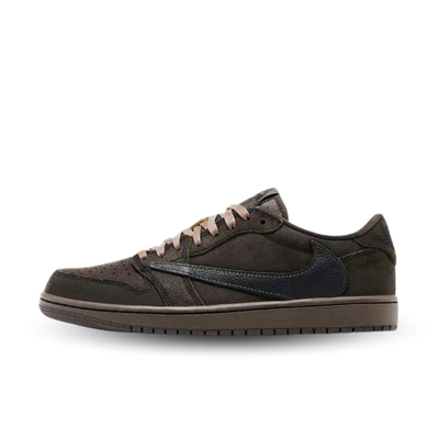 Travis Scott x Air Jordan 1 Low OG SP Men's Velvet Brown Sneakers - DM7866-202
