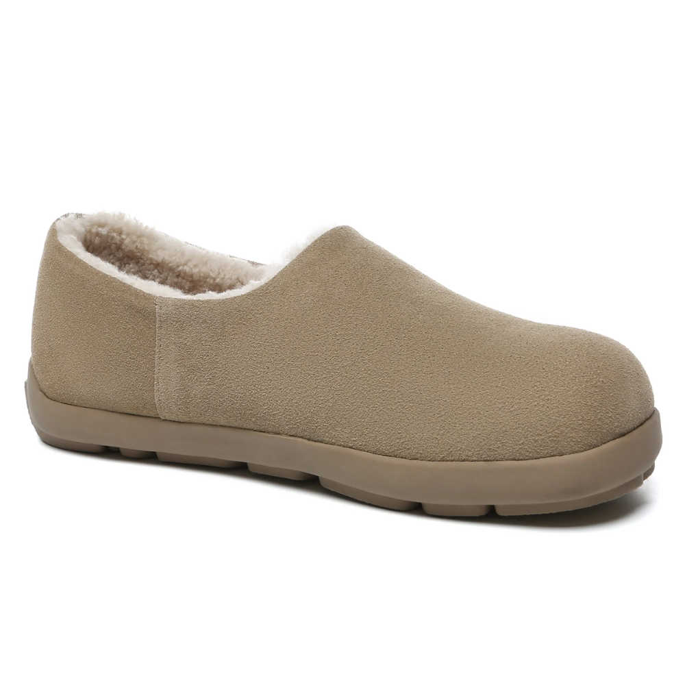 UGG Beige Closed-Toe Clog Slippers
