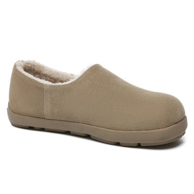 UGG Beige Closed-Toe Clog Slippers