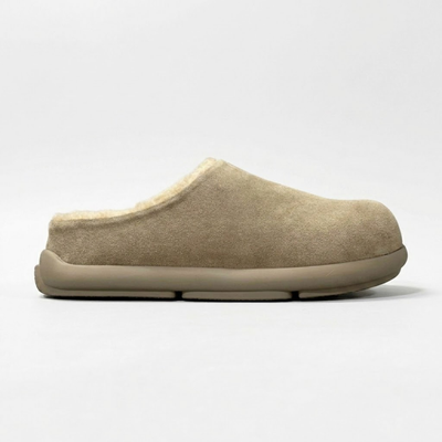 UGG Beige Closed-Toe Slip-On Slippers