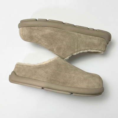 UGG Beige Closed-Toe Slip-On Slippers