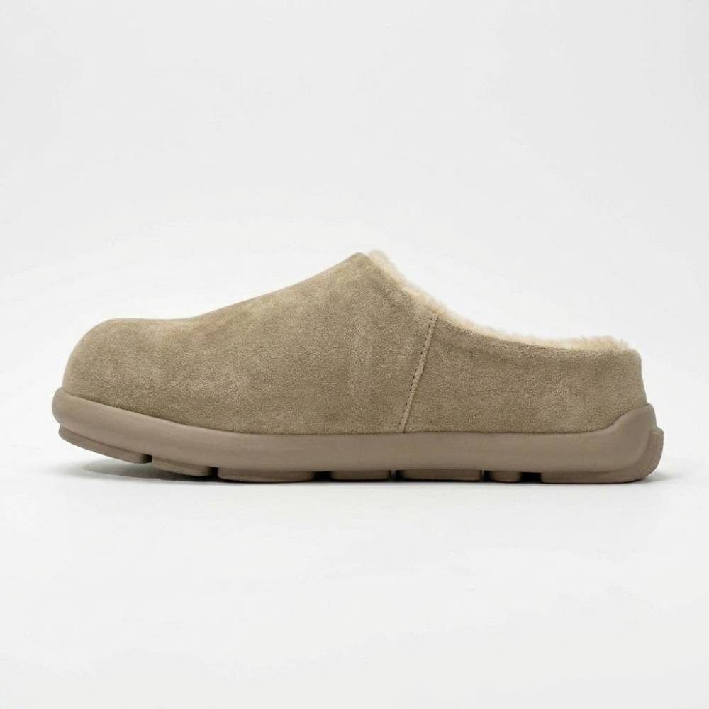 UGG Beige Closed-Toe Slip-On Slippers