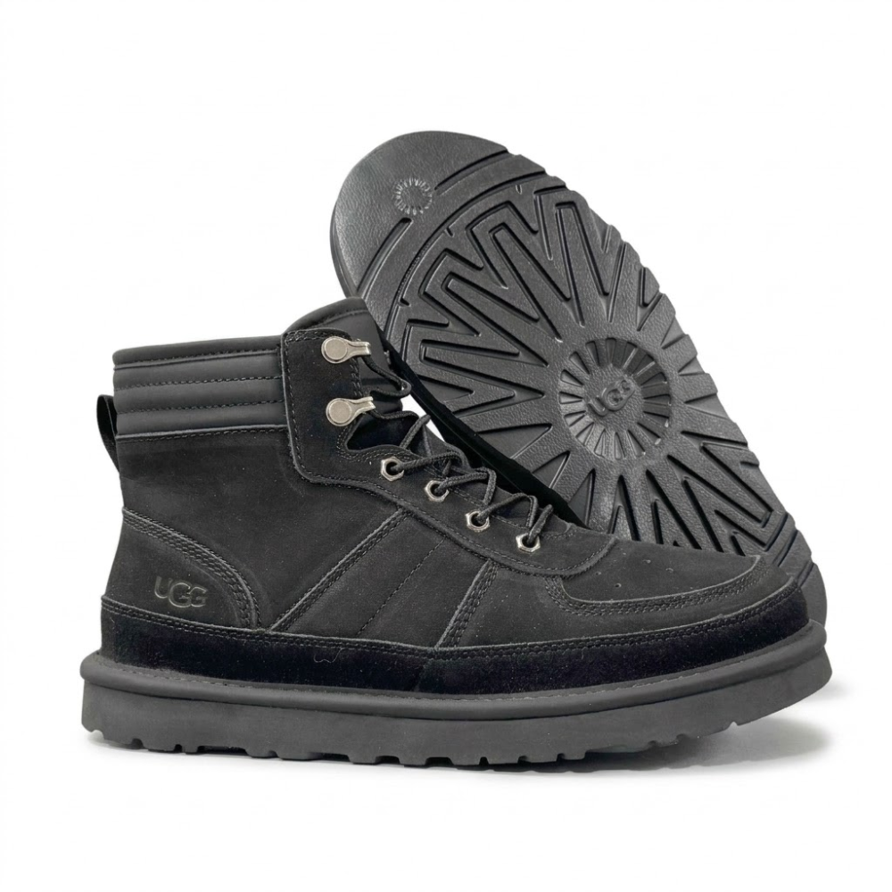 UGG Men's Highland Sport Black Lace-Up Ankle Boots