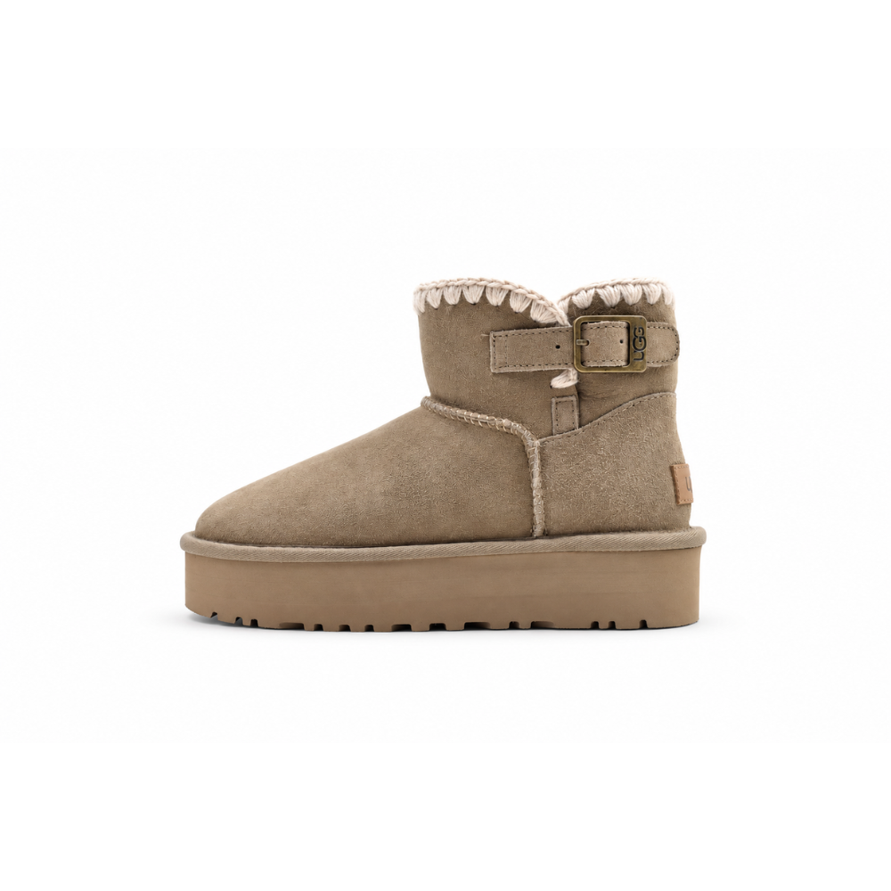 UGG Mini Swifty Buckle Platform Women's Ankle Boots