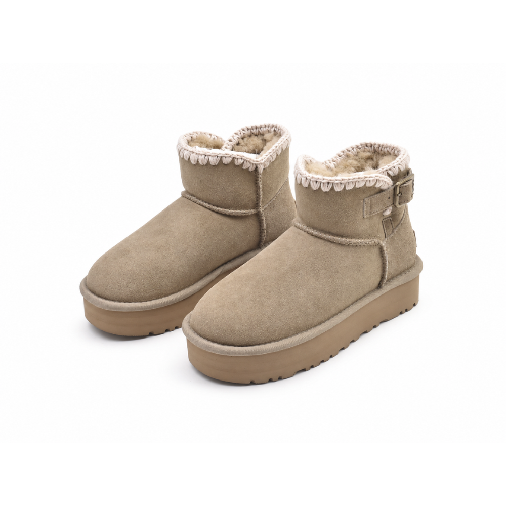 UGG Mini Swifty Buckle Platform Women's Ankle Boots