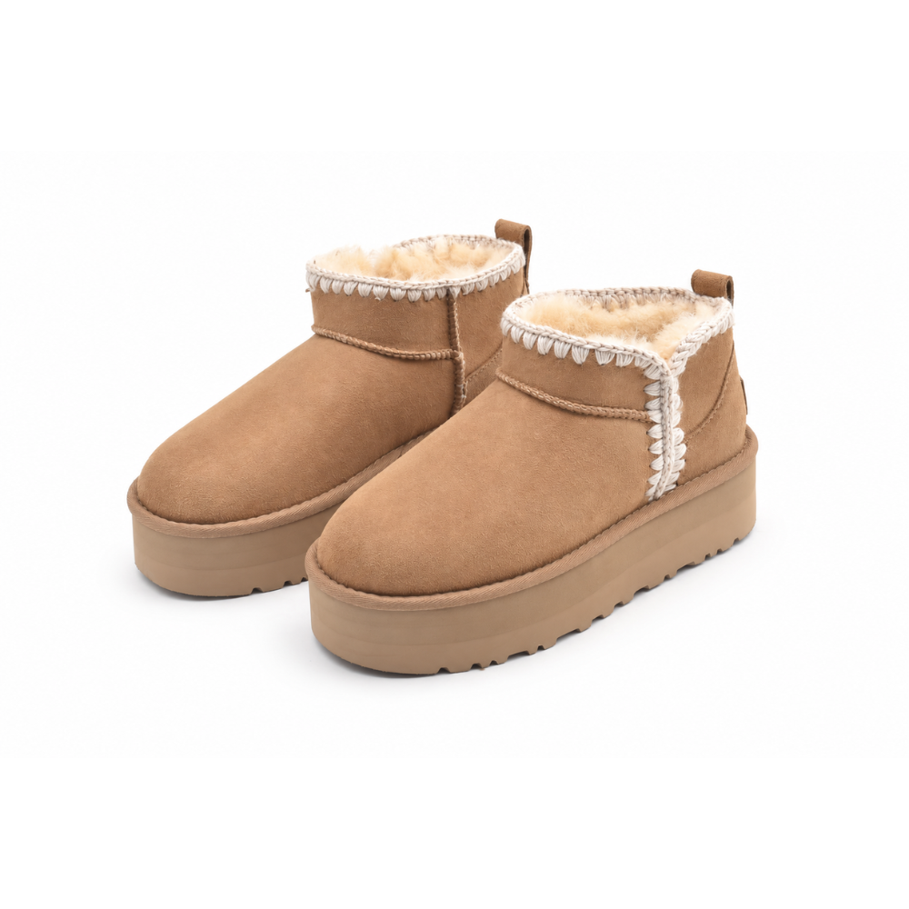 UGG Mini Swifty Platform Women's Suede Ankle Boots