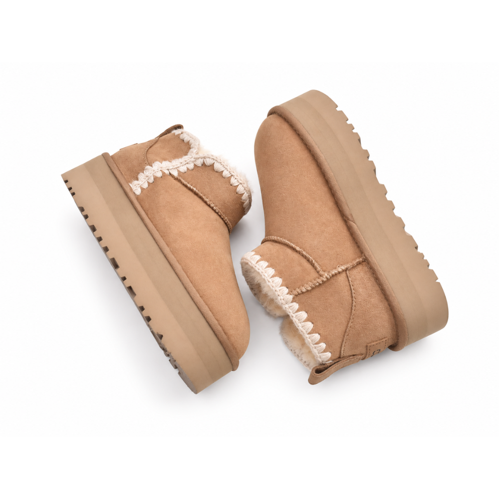 UGG Mini Swifty Platform Women's Suede Ankle Boots
