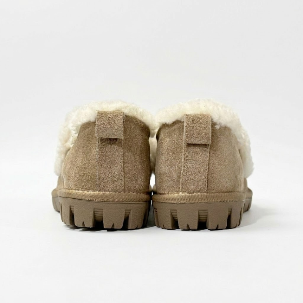 UGG Ozlana Logo Shearling Suede Loafers with Sheepskin Lining