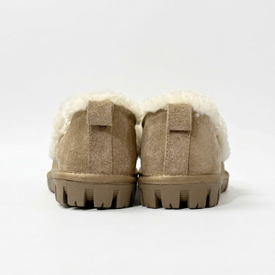 UGG Ozlana Logo Shearling Suede Loafers with Sheepskin Lining