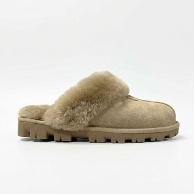 UGG Women's Coquette Beige Slip-On Slippers