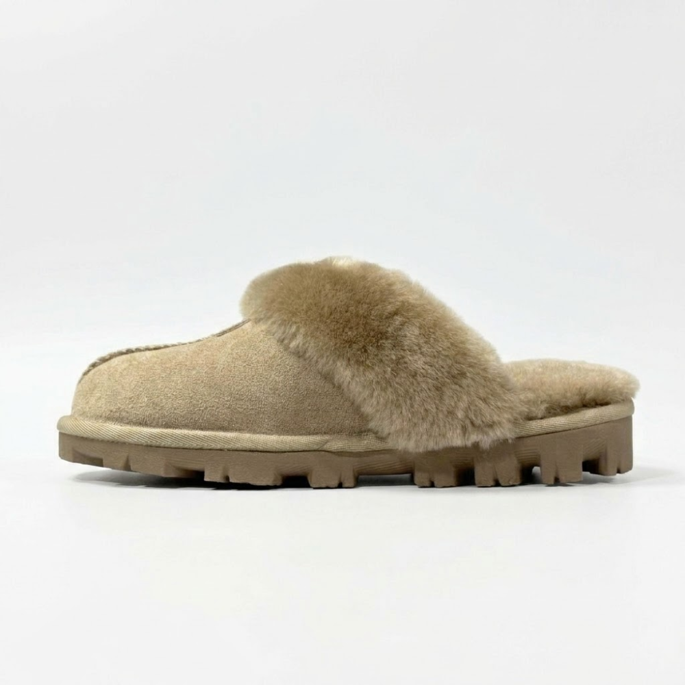 UGG Women's Coquette Beige Slip-On Slippers