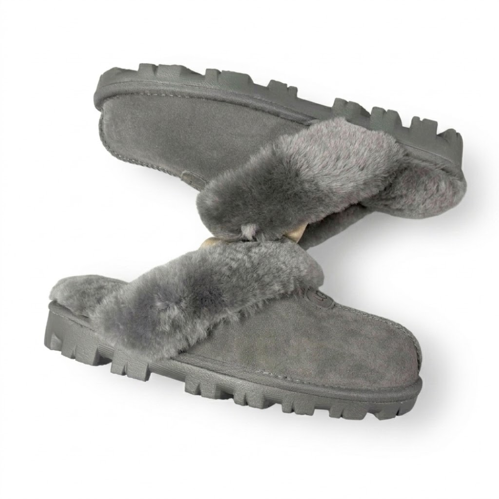 UGG Women's Coquette Grey Slip-On Slippers