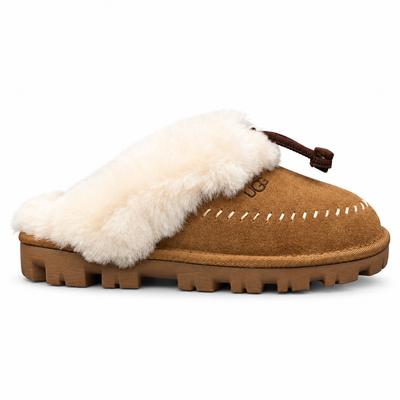 UGG Women's Coquette Stitch Sheepskin Slippers