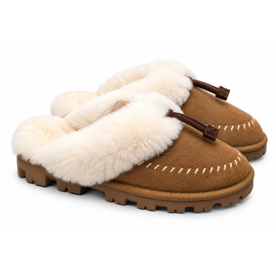 UGG Women's Coquette Stitch Sheepskin Slippers