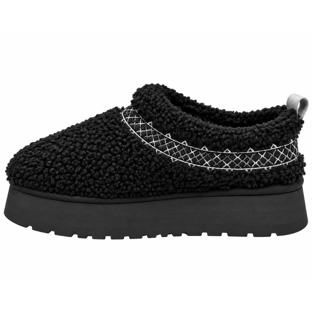 UGG Women's Tazz Braid Black Slippers