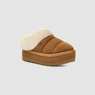 UGG Women's Tazzette Chestnut Suede Sheepskin Slippers