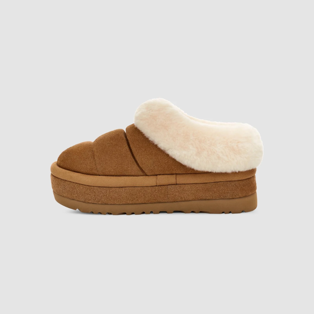 UGG Women's Tazzette Chestnut Suede Sheepskin Slippers