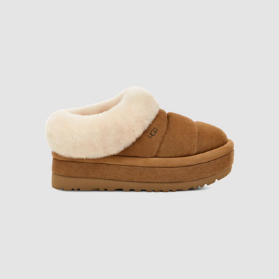 UGG Women's Tazzette Chestnut Suede Sheepskin Slippers