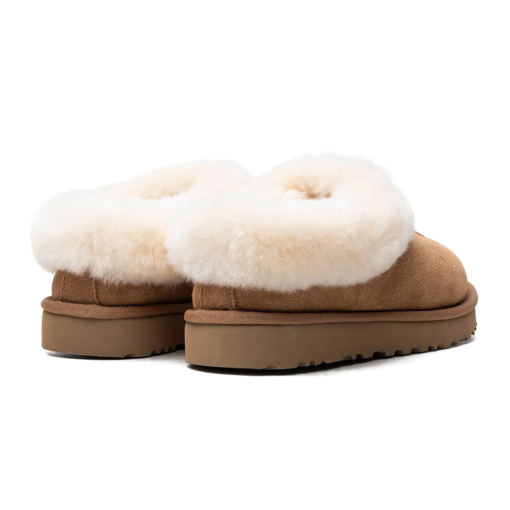 UGG Women's Tazzette Chestnut Suede Sheepskin Slippers