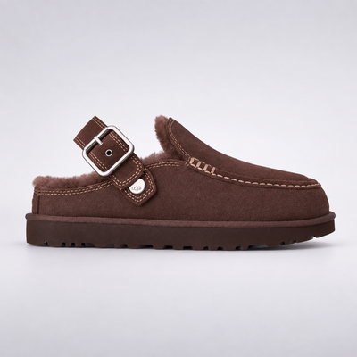 Women’s UGG Goldenstar Evelina suede buckle clogs - view 1