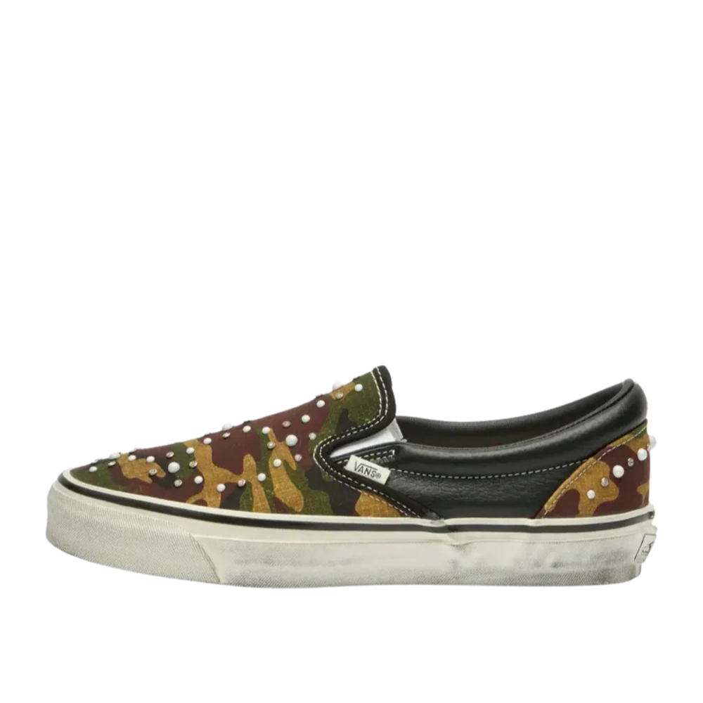 Vans Classic Slip-On 98 LX Pearlized Pack Camo Black Sneakers