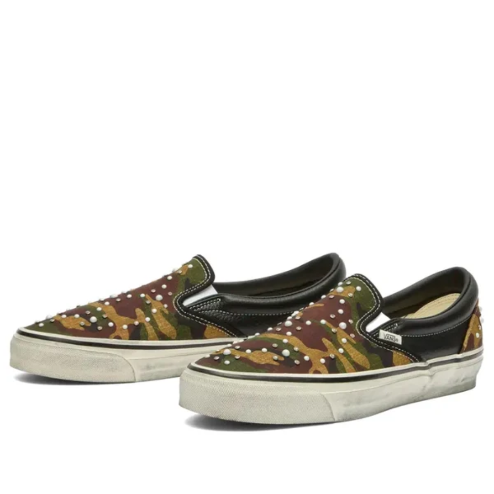 Vans Classic Slip-On 98 LX Pearlized Pack Camo Black Sneakers
