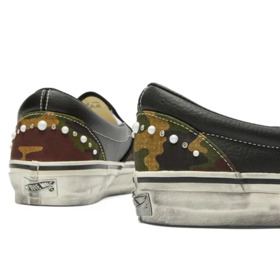 Vans Classic Slip-On 98 LX Pearlized Pack Camo Black Sneakers