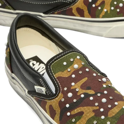 Vans Classic Slip-On 98 LX Pearlized Pack Camo Black Sneakers