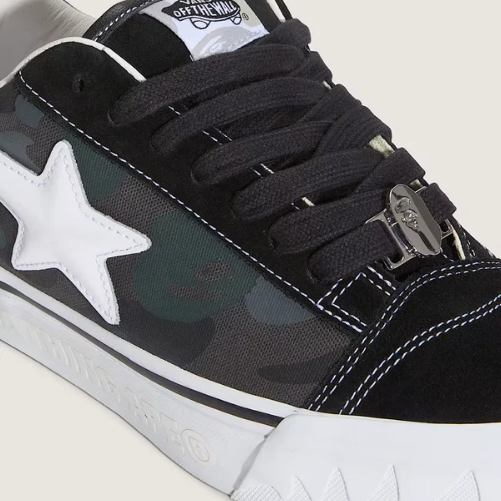 Vans Knu Skool BAPE Black Low Top Sneakers
