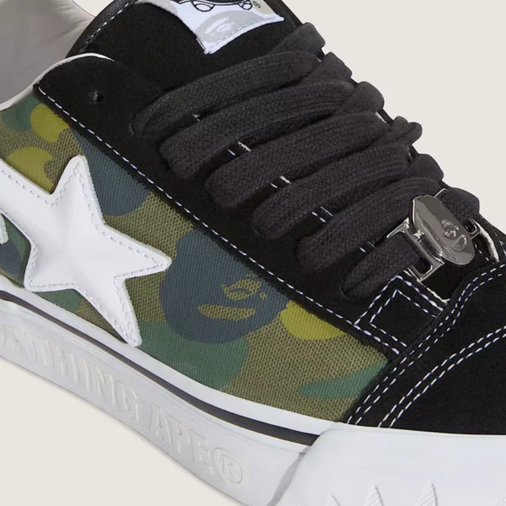 Vans Knu Skool BAPE Green Low Top Sneakers