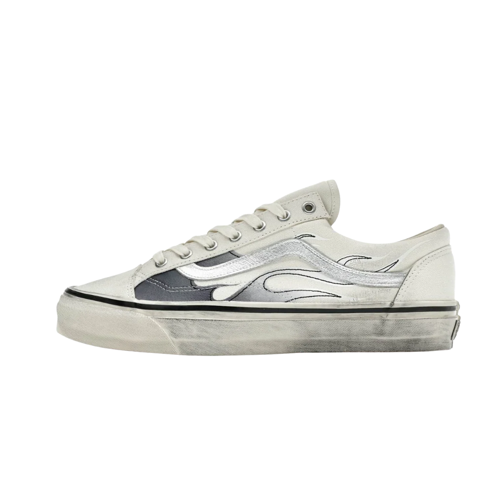Vans LX Old Skool Archive Flame White Low Top Sneakers