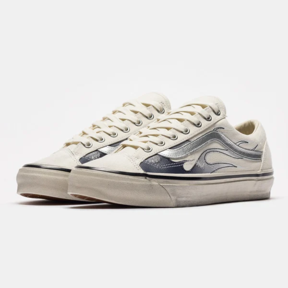 Vans LX Old Skool Archive Flame White Low Top Sneakers