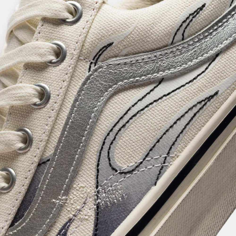 Vans LX Old Skool Archive Flame White Low Top Sneakers