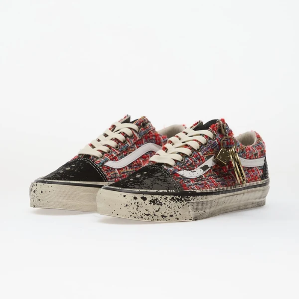 Vans Premium Old Skool Charms Red Low Top Sneakers