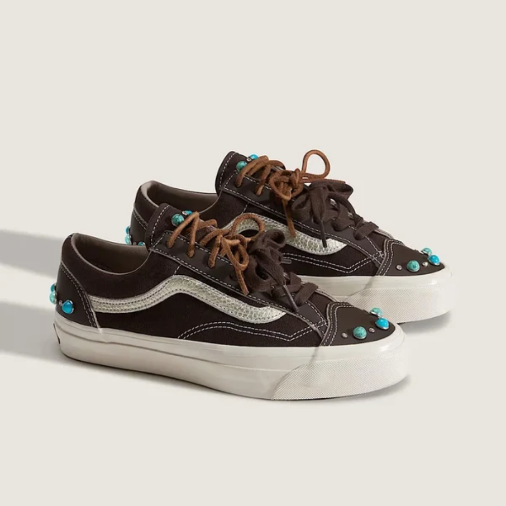 Vans Premium Old Skool Gemstone Dark Brown Low Top Sneakers