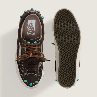 Vans Premium Old Skool Gemstone Dark Brown Low Top Sneakers