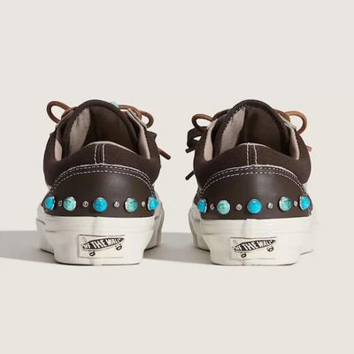 Vans Premium Old Skool Gemstone Dark Brown Low Top Sneakers