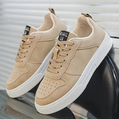 Men’s Low Top Sneakers – Lace-Up Casual Trainers with Tread Sole