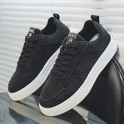 Men’s Low Top Sneakers – Lace-Up Casual Trainers with Tread Sole